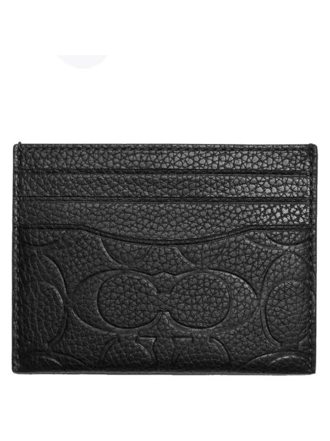 COACH Coach Signature Leather Card Case