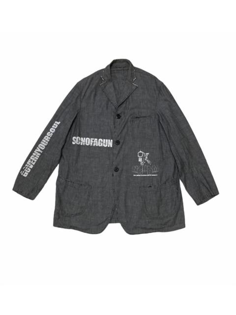 NEIGHBORHOOD Neighborhood X KMFDM Rock Band Jacket Song Title Design