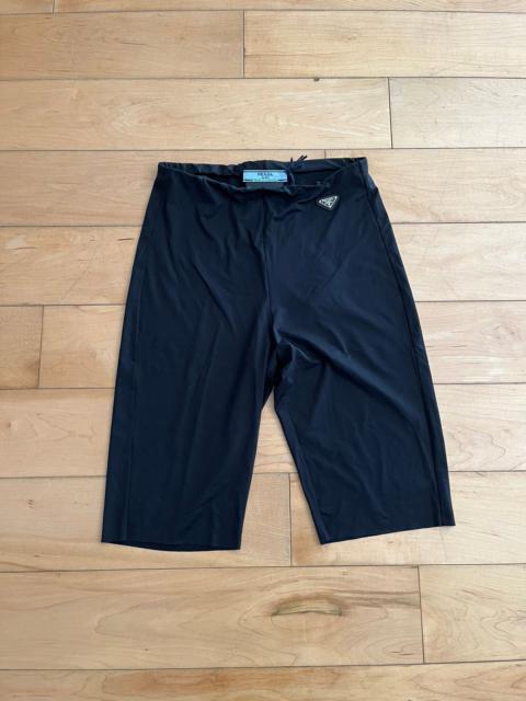 NWT - Prada Plaque Biker Short