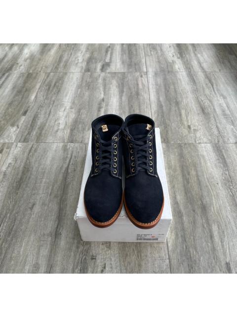 visvim VISVIM BRIGADIER BOOTS MID-FOLK 14SS — Suede Boots with Floral Heel Detail