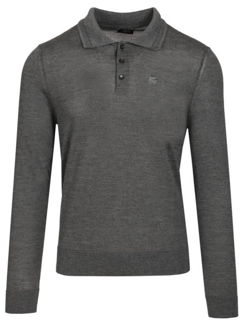 Etro Etro Men Wool And Silk Polo Shirt
