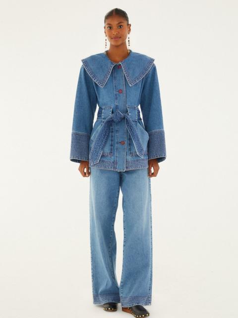 FARM RIO Denim Wide-Leg Pants