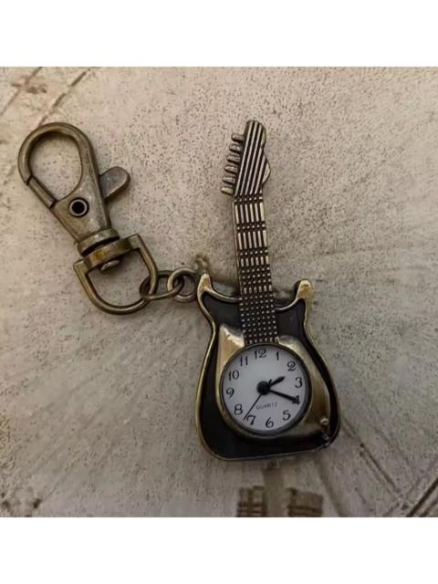 Other Designers Other - Guitar-Shaped Keychain Watch - Unique Vintage-Inspired