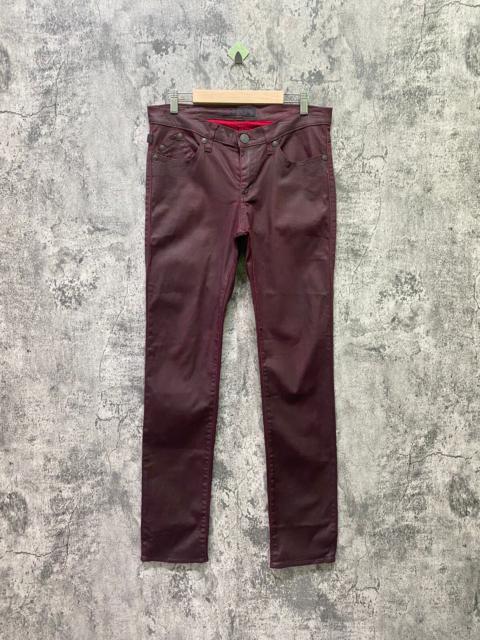 Other Designers ROCK & REPUBLIC Maroon Waxed Pant