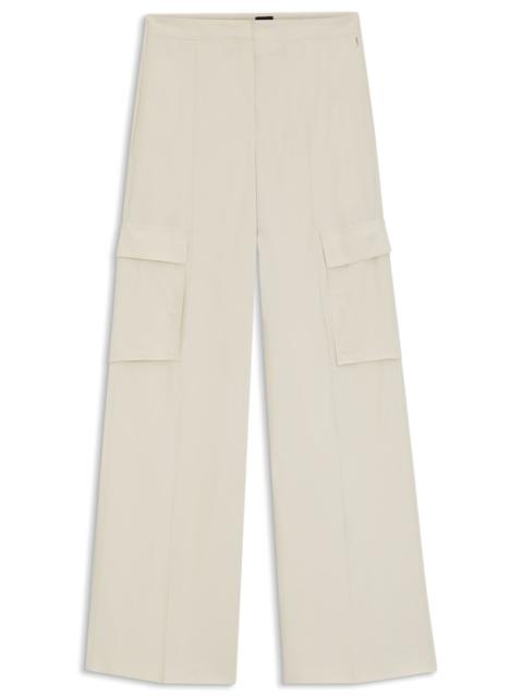 BOSS REGULAR-FIT TROUSERS WITH CARGO POCKETS