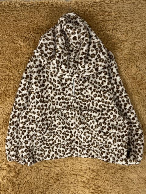 Other Designers Japanese Brand - Vintage Heather Leopard Hoodie Sherpa Jacket J2052