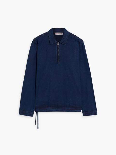 ORLEBAR BROWN Oglio denim half-zip shirt
