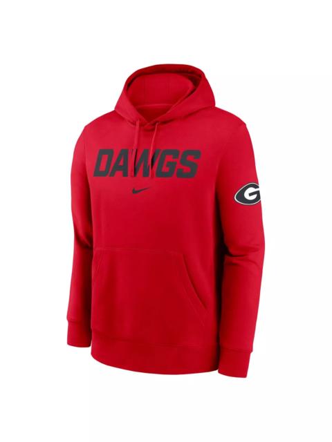 Nike Men's Georgia Bulldogs 2025 Club Hoodie-Red