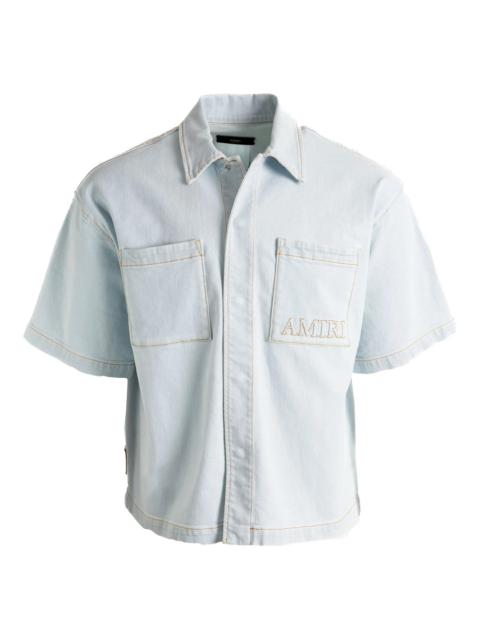 AMIRI 3D Short Sleeve Snap Shirt