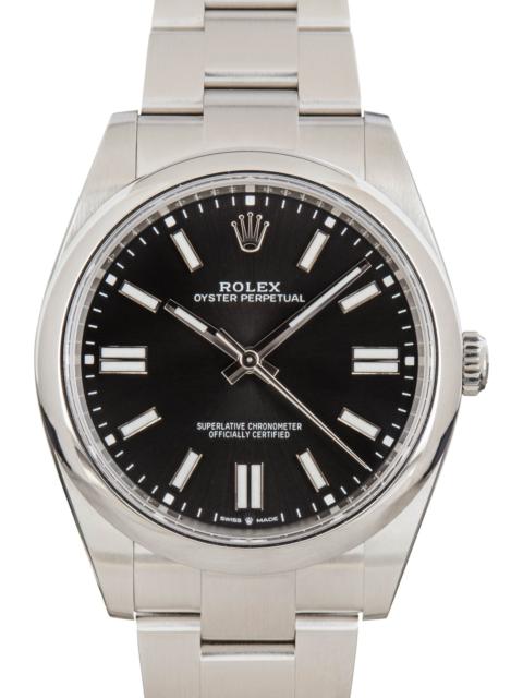 ROLEX Used Rolex Oyster Perpetual 124300 Black Dial