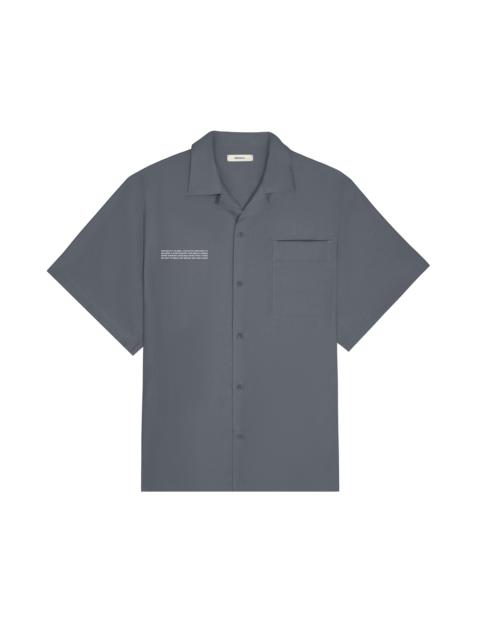 Womens DNA Linen Camp Collar Shirt - Atmosphere Grey