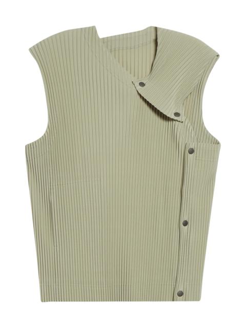 ISSEY MIYAKE Homme Plissé Issey Miyake Stone Cloud Pleated Top in Wavellite Green at Nordstrom