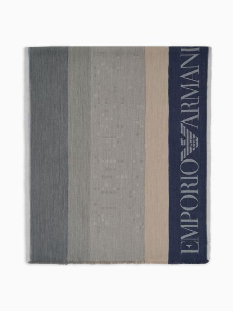 EMPORIO ARMANI Stole with multicoloured vertical bands