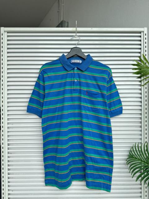 Other Designers Vintage YSL Yves Saint Laurent Striped Polo Shirt
