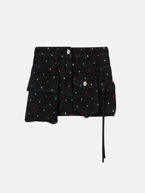 THE ATTICO ''FAY'' BLACK MINI SKIRT