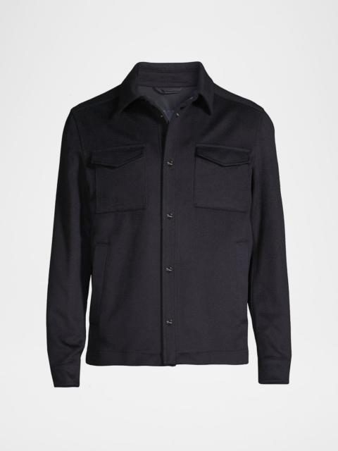 Herno Men's Wool and Cashmere Shirt