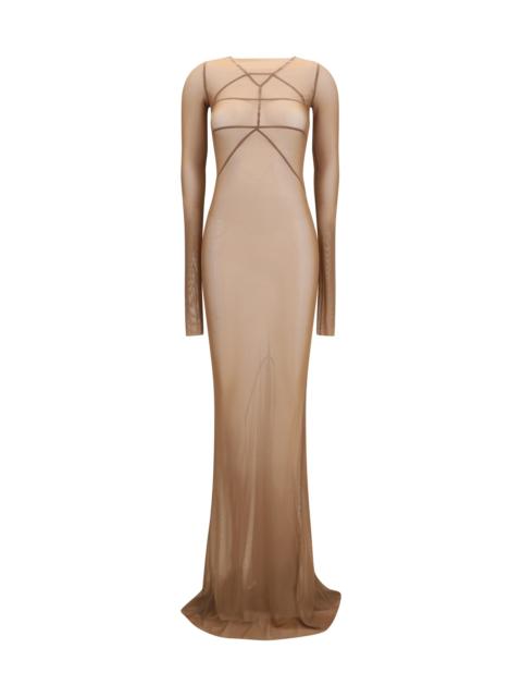 Rick Owens Rick Owens Women Long Transparent Tulle Dress