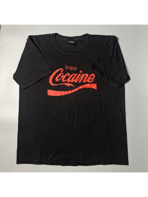 Other Designers Vintage enjoy cocaine parody wording tee