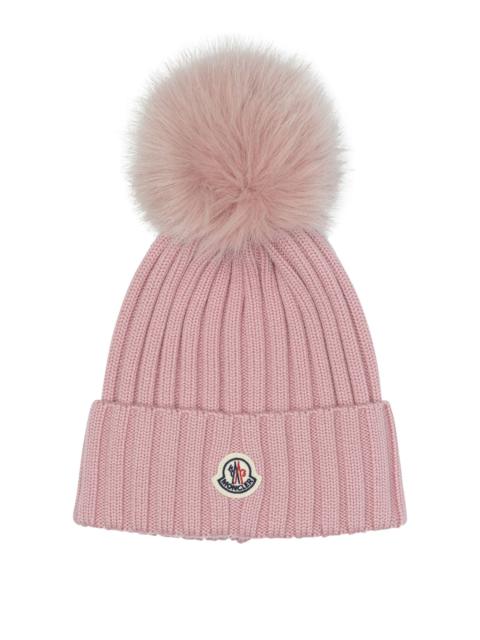 Moncler Moncler Tricot Beanie Pink Women