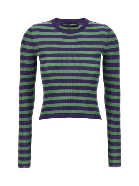 Dolce & Gabbana Striped Viscose Sweater
