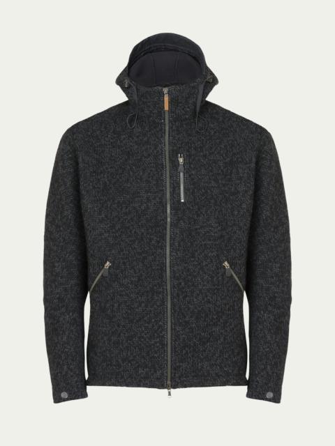 66°NORTH Vindur Fleece lined hooded wool jacket (Unisex)