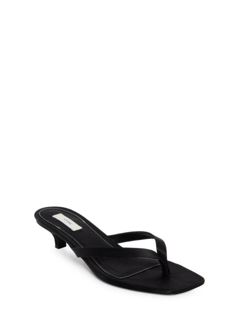TOTEME TOTEME Kitten Heel Flip Flop in Black at Nordstrom