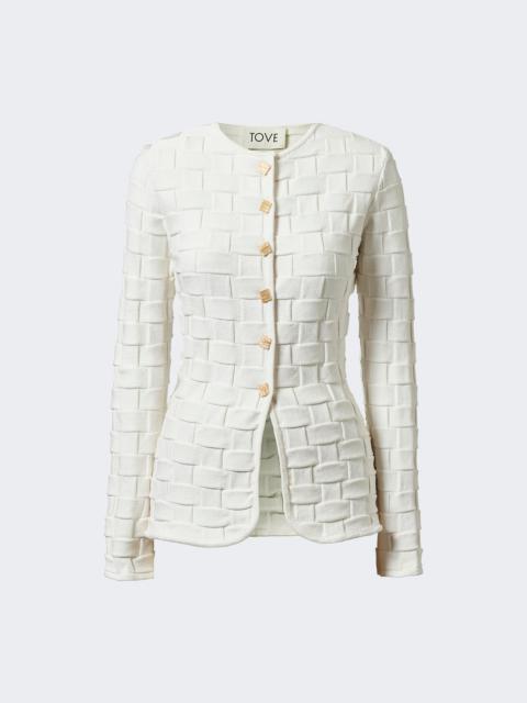 TOVE Uma Knitted Jacket White