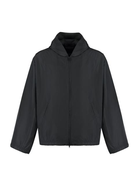 BALENCIAGA Technical Fabric Hooded Full-zip Jacket