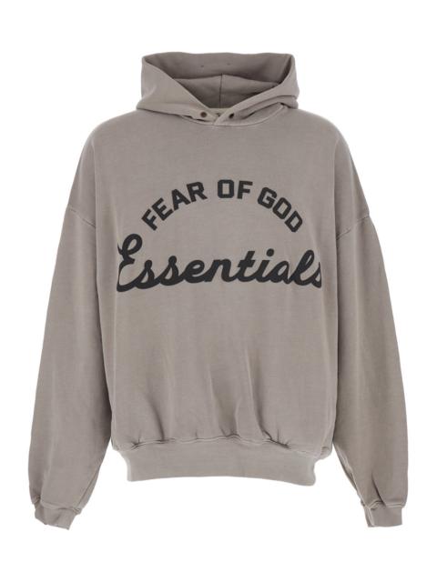 ESSENTIALS Fear Of God Men Gray 'Training 90'S Hoodie Essentials' Hoodie With Fixed Hood And Kangaroo Pocket