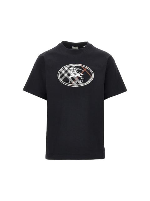 Burberry Burberry Men 'Knight Stamp' Embroidery T-Shirt