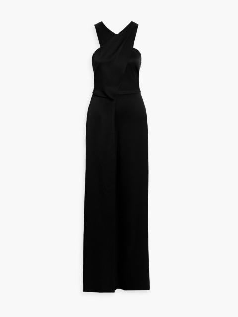 Other Designers Rhodes layered satin-crepe jumpsuit