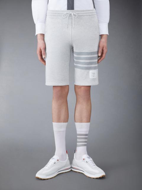 Thom Browne Pastel Grey Loopback Terry Tonal 4-Bar Classic Sweat Shorts