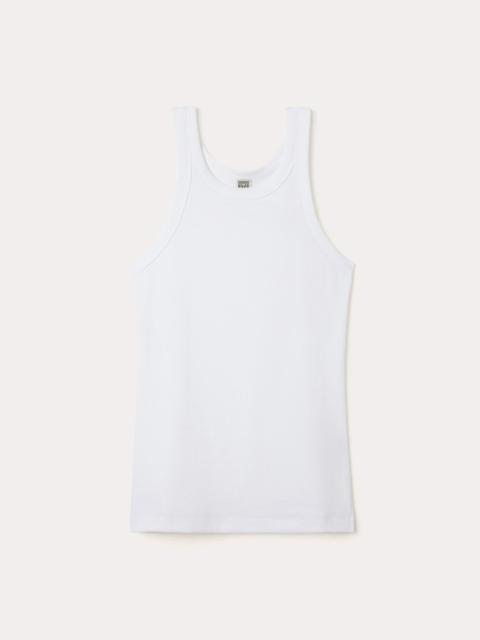 TOTEME Curved rib tank white