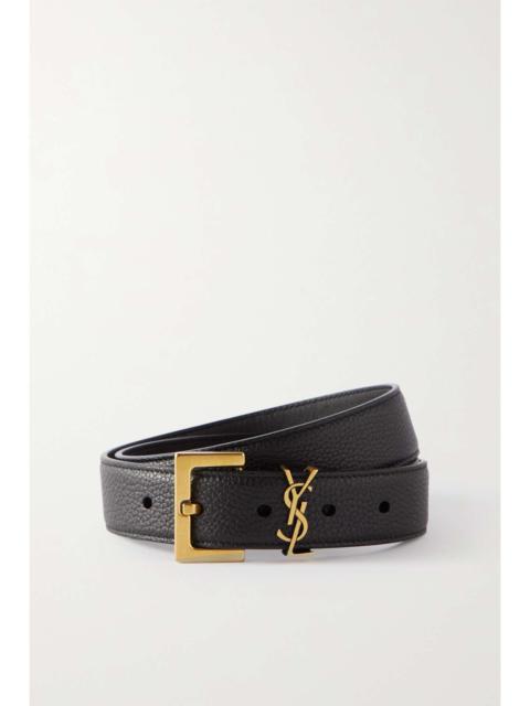 Monogramme leather belt