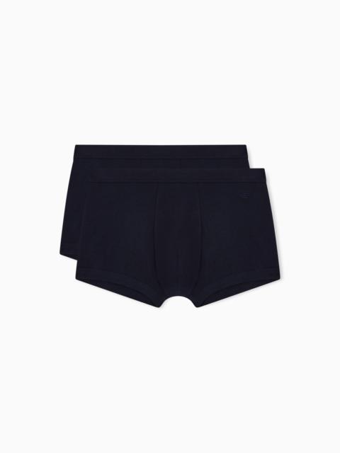 EMPORIO ARMANI TWO-PACK OF PIMA JERSEY BOXER BRIEFS