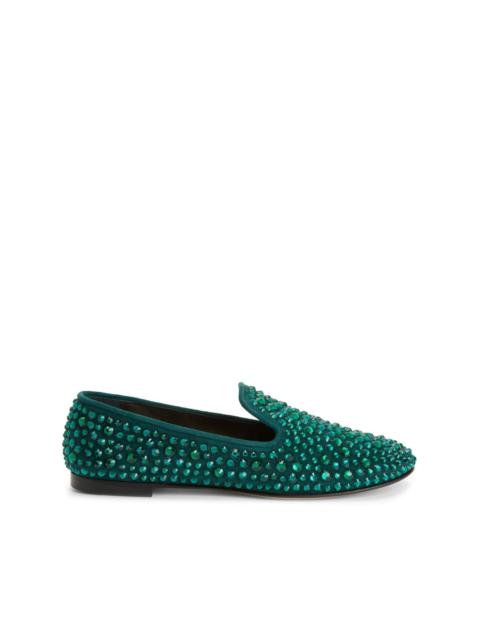 Giuseppe Zanotti Evangeline crystal-embellished loafers