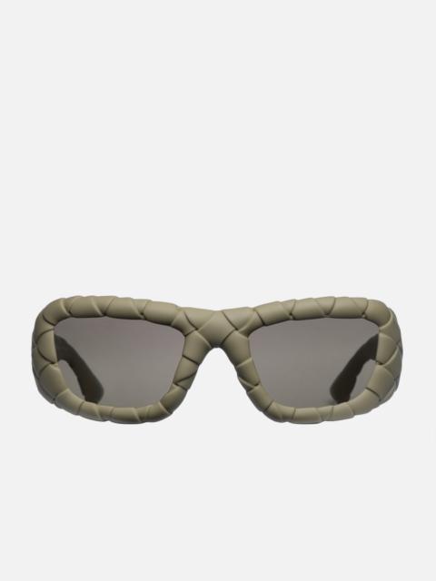 Bottega Veneta INTRECCIATO RECTANGULAR SUNGLASSES