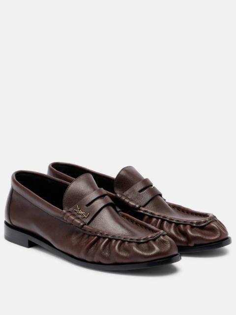 SAINT LAURENT Le Loafer leather penny loafers