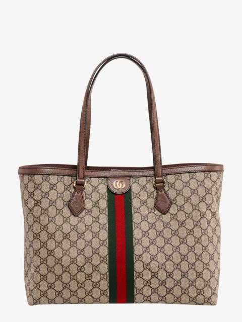 GUCCI Coated Canvas Ophidia Shopping Bag With Supreme Gg Fabric