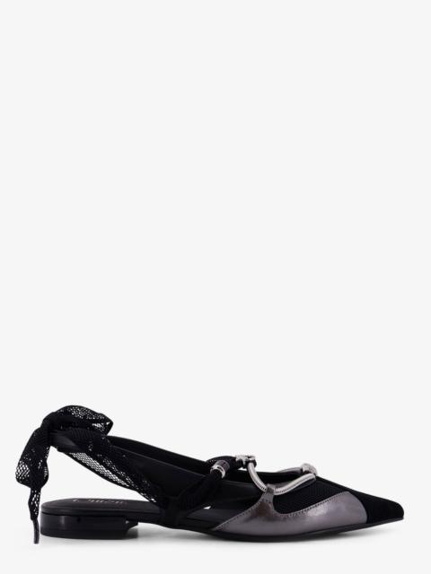PINKO Pinko Gianira Leather Ballerinas With Suede Inserts
