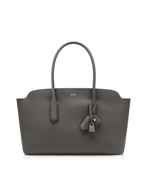 TOM FORD NATURAL GRAIN LEATHER ALEXANDER LARGE SHOULDER BAG