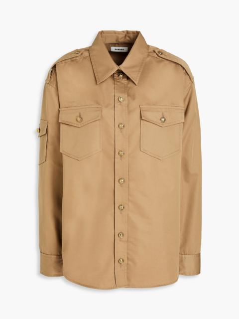 Sandro Cotton-blend twill shirt