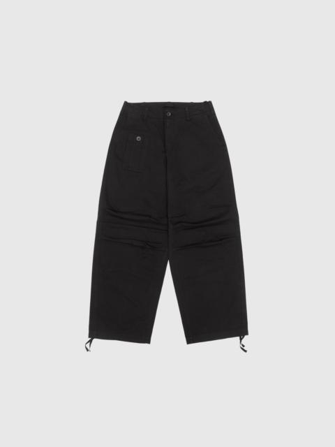 Ten C GARMENT DYED COTTON GABARDINE TROUSERS