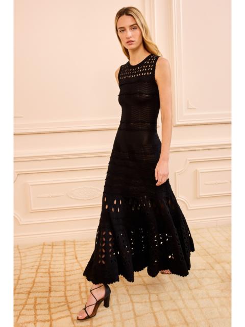 ULLA JOHNSON Lakshmi Eyelet Knit Dress
