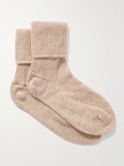 Johnstons of Elgin Ribbed Cashmere Socks