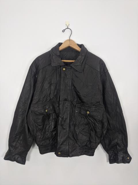 Other Designers Vintage - D’Homme A Homme Leather Jacket Heavy