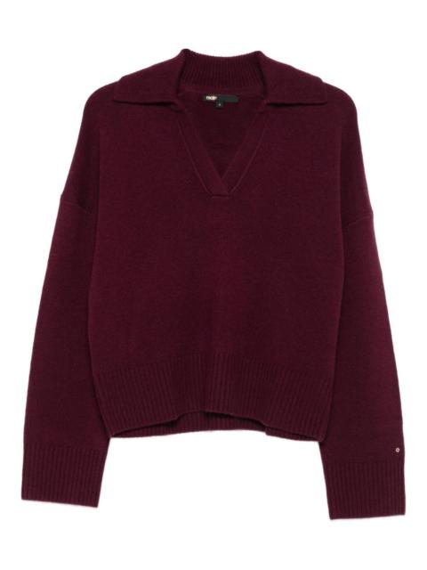 maje V-neck sweater