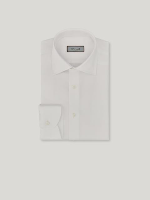 Canali WHITE REGULAR FIT IMPECCABILE COTTON SHIRT