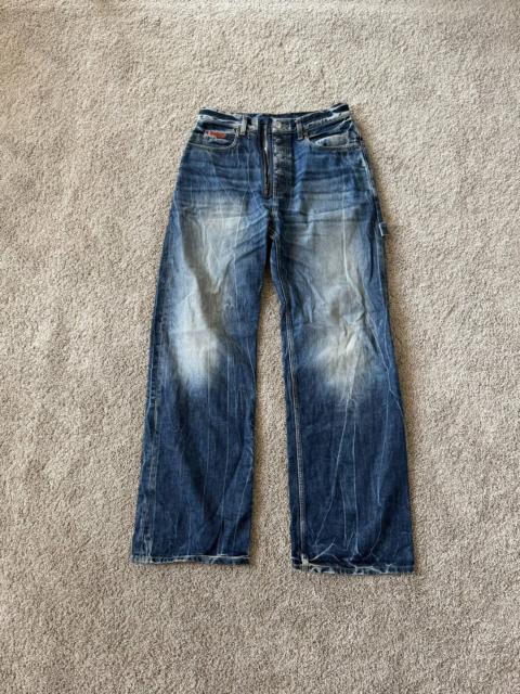 Martine Rose Martine Rose 25SS Blue Bleached Distressed Denim Jeans