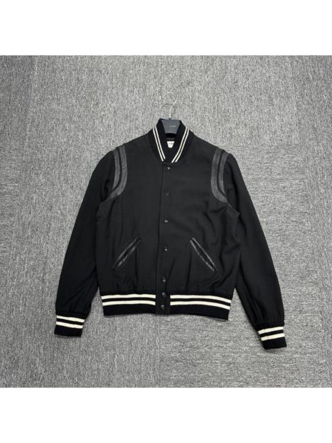 SAINT LAURENT SLP Multi-Zip Wool Baseball Jacket